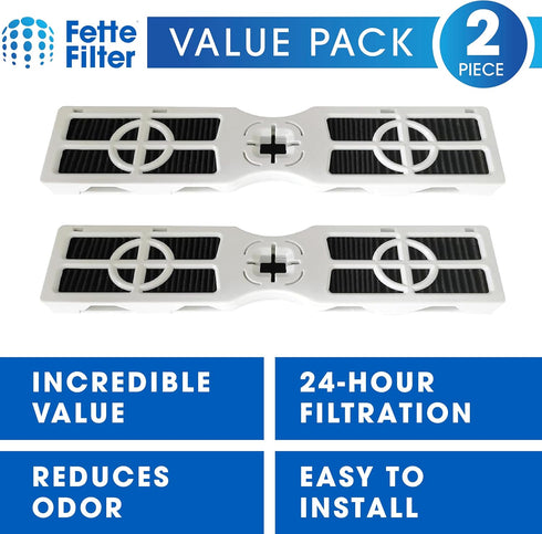 Fette Filter - AF-2 Refrigerator Air Filter Compatible with Frigidaire PureAir Replacement Refrigerator Filter RAF-2 Compatible with a wide variety of models Part# FRGPAAF2, AF-2, RAF-2 - Pack of 2