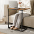 27 inches Pipishell C Shaped End Table High, Side Table for Couch Slide Under, C Table Sofa Side End Table for Living