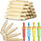 Suclain 20 Pcs Wooden Mini Rolling Pin Long Kitchen Baking Small Dough
