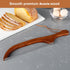 Bread Knife for Homemade Bread, Sourdough bread knife, 15.7" - Serrated knife for Homemade Bread, Baguettes and More Cuts Thin,Bow Design Bread knife Easy to Cutting Even Slices.(Acacia,1) by RAPSAKEMOH