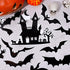 Whaline 16Pcs Halloween Refrigerator Magnets, Black Bat Stickers, Happy Halloween Decorative for Locker, Home, Garage
