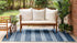 Unique Loom Anguilla Outdoor Collection Area Rug, Blue/Ivory, 2' x 3' 1' Rectangle