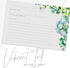 48 Succulents Recipe Cards, 4x6 inches, Water Resistant
