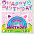 KMZFPYJ Dollhouse Birthday Party Supplies, Kids Birthday Cartoon Cat Party Decorations, Include Banner, Balloons