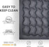 SLEEP ZONE Twin Mattress Topper Cooling Pad Cover, Fluffy Down Alternative, 8-21 Inch Deep Pocket, Twin Gray