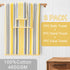 3PC 100% 1 28"x52", 1 16"x27", 1 13"x13", Set, Bath Towels with Hanging Loops, Striped Towels - Cotton, Quick Dry