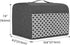 Yarwo Gray with Grid 2 Slice Toaster Cover, Nylon, Fits Most Standard 2 Slice Toasters, Pockets & Top Handle