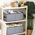 Clothing Storage Bins, 16.1 × 9.8 × 6.5 inches Closet Bin with Handles, Foldable Fabric Containers for Organizing