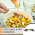 Spring Chef White Stainless Steel Magnetic Measuring Spoons Set of 8, Kitchen Gadgets for Baking