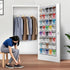 Hualleko 40 20 Large Mesh Pocket Over the Door Shoe Organizer,Hanging Shoe Rack for Door, Shoes Organizer Hanger