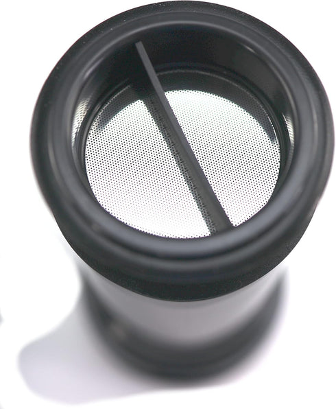 Iconikal Insulated Coffee Tumbler with Built-In French Press, 16 oz Black On-the-Go Coffee Maker