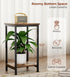 2-Tier KEETDY Small Side Table for Small Space End Tables for Living Room, Storage Shelf Night Stand, Sofa Bedroom