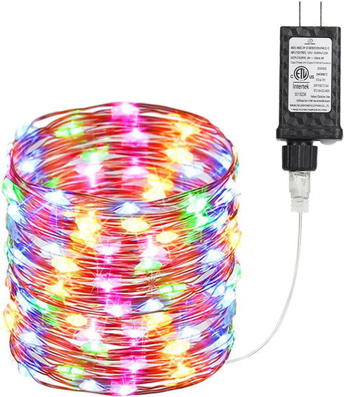 Joomer Fairy String Lights 33FT 100 LEDs Plug in Fairy Lights Indoor