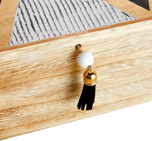 9.5 5.9 3.2 Pack 1, Juvale Wooden Box with Hinged Lid - Jewelry Storage for Rings & Trinkets - Decorative Storage Box