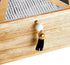 9.5 5.9 3.2 Pack 1, Juvale Wooden Box with Hinged Lid - Jewelry Storage for Rings & Trinkets - Decorative Storage Box