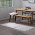 Edenbrook Area Rugs for Living Room, Cream and Gray Abstract Triangle Low Pile Rug, 2.5x6 for High Traffic Areas