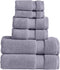 Modern Threads Luxury 6-Piece Quick-Dry Towel Set Plush & Ultra-Absorbent for Spa-Like