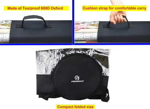 Freegrace Large Gift Wrap Organizer | 9" x 40.9" Wrapping Paper Rolls Storage Bag, Tearproof Under Bed Organization