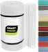 Smart Design Classic Grip Shelf Liner - Non Adhesive Home Organization Liners - Strong Grip, Easy Clean, White