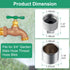 2 Pack 3/4 Inch Water Spigot Lock, Brass Hose Bib Lock for Garden Male Hose Thread, Prevents Water Theft