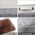 Kntiwiwo Large Linen Closet Organizer Bins, Set of 3, Decorative Storage Baskets for Home, 15" x 10" x 9.5", Grey