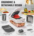 Mueller Pro-Series 10-in-1 Vegetable Chopper, 8 Blade Cutter, Dicer, Egg Slicer, Home Kitchen Gadgets