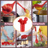 E-far 23 Pcs Silicone Kitchen Utensils Set in Red, Cooking Tools with Holder for Nonstick Cookware, Heat Resistant