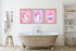 Silly Goose Gifts Magical Unicorn Bathroom Wall Art Decor, Set of Three, Poop Bathtub Blow Dryer Hair