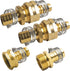 Xiny Tool Hose Repair Connectors with Claps, 5/8" Aluminum Garden Hose Repair Kit, Female and Male Hose Connectors & Fitting with Stainless Steel Clamp, 3 pack by Xiny Tool