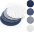 SHACOS 8 Inches Trivets for Hot Dishes - 4 Pieces Cotton Mats for Kitchen Countertops and Heat-Resistant Pot Holders