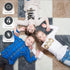 16 Foam Puzzle Floor Mat - Large Piece Interlocking Carpet Tiles, Thick Padded Squares for Baby Play Mats & Flooring