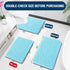 OLANLY Bathroom Rugs 30x20: Extra Soft Absorbent Chenille Bath Mats, Non-Slip, Quick Dry, Machine Washable Sky Blue
