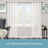 Kenney KN65407 Serena Large Decorative Window Curtain Rod, 48-84" Adjustable Length, Chocolate Finish, 5/8" Diameter