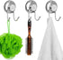 SANNO Suction Cup Hook Holder, Super Power Vacuum Suction Bath Hook, Rustproof Stainless Steel, Set of 3