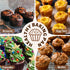 Silicone Muffin Pan, 12 Cups Baking Mold with Reinforced Stainless Steel Frame, Non-stick Bakeware