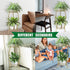 MOCORY 2 27" Plant Stand Indoor Outdoor Tier Tall Metal Potted Holder Rack Flower Pot Stand Heavy Duty Plant Shelf