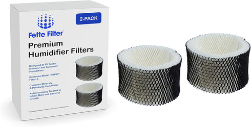 Fette Filter - 2 Pack Humidifier Filters, Compatible with Holmes & Sunbeam Humidifier Filter A, HWF62 HWF62CS