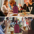 Portable Wine Cooler Sleeve, Reusable Chiller for 750ml Standard Size Bottles, Burgundy