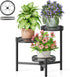 NQW 3 Tier Metal Plant Stand Indoor Outdoor, Corner Tall Plant Shelf for
