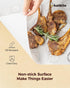 Katbite 100 Macaron Parchment Sheets Template, Non-Stick Baking Stencil for Cookies, 12x16 In