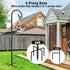 Surprizo 5 Shepherd Hook for Outdoor, Heavy Duty Bird Feeder Pole with Prong Base, Adjustable Height Bird Feeder Stand