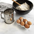 Nordic Ware 3-Cup Stainless Steel Flour Sifter, Rotary Design Baking Accessory for Sifting Dry Ingredients & Powdered