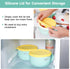 2PCs Silicone Lids for Dash My Mug Ice Cream Maker, Silicone Bowl Covers for Dash Ice Cream Maker Mug, Food Storage