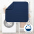 S&T INC. Dish Drying Mat, Highly Absorbent Microfiber Kitchen Counter Mat, Large 16" x 18", Navy
