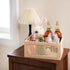 Rectangular Storage and Decor Basket, Wood Box, Natural Pine and Bamboo Material