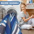80"x80" 3-Layer Picnic Blankets Outdoor Extra Large - Waterproof Beach Blanket, Machine Washable Foldable Park Mat