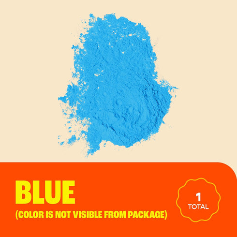 1 lb Chameleon Colors Blue Gender Reveal Powder - Blackout Kit - Two Bags - Vibrant Blue Color - Powder for Baby Boy