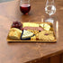 Set 2 14" 10", 12" 8", Acacia Wood Dinner Serving Tray of Size: Lg x Med x Richly Grained, Decorative Coffee Table