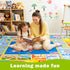 4x5 Kids Rugs for Playroom - Soft & Non-Slip Feet Educational Rug for Learning ABC Alphabet, Numbers, Shapes & Map