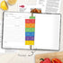 LuBudingJoy Blank Recipe Notebook: Full Page Spiral Hardcover to Organize 140 Recipes (Black)